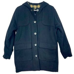 LONDON FOG Hooded Button Up Cotton Jacket Coat - Size SP